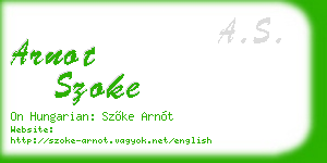arnot szoke business card